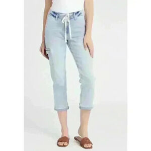 NWT Vigoss Thompson Tomboy Cargo Light Wash Women's size 16 Jeans